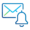 Envelope and bell icon