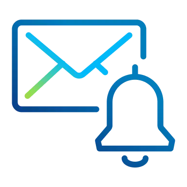 Envelope and bell icon