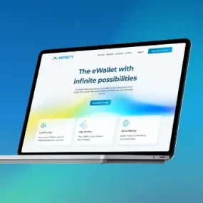 MiFinity website on laptop